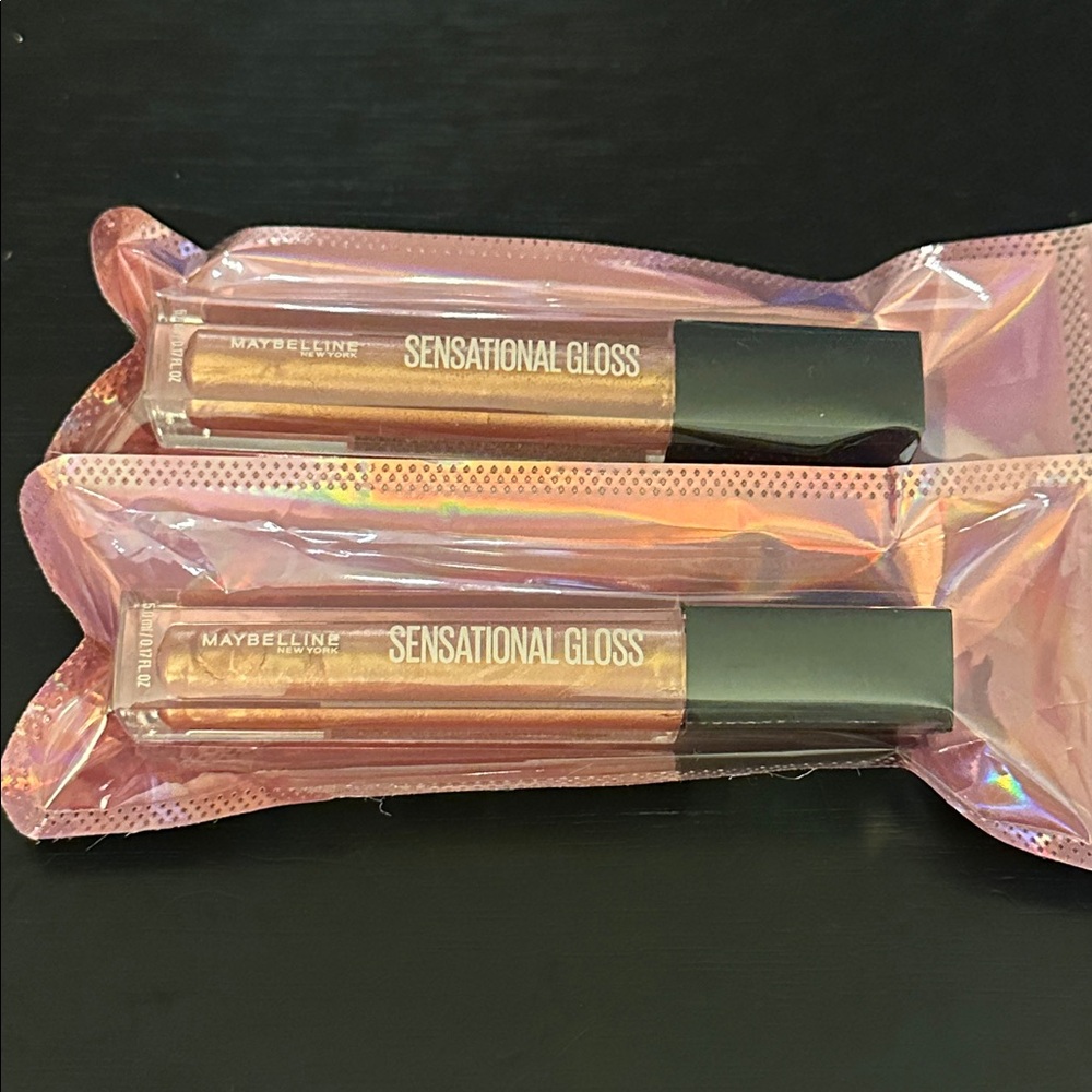 2 New Maybelline Sensational Gloss Lip Gloss 02 Coral Craze color